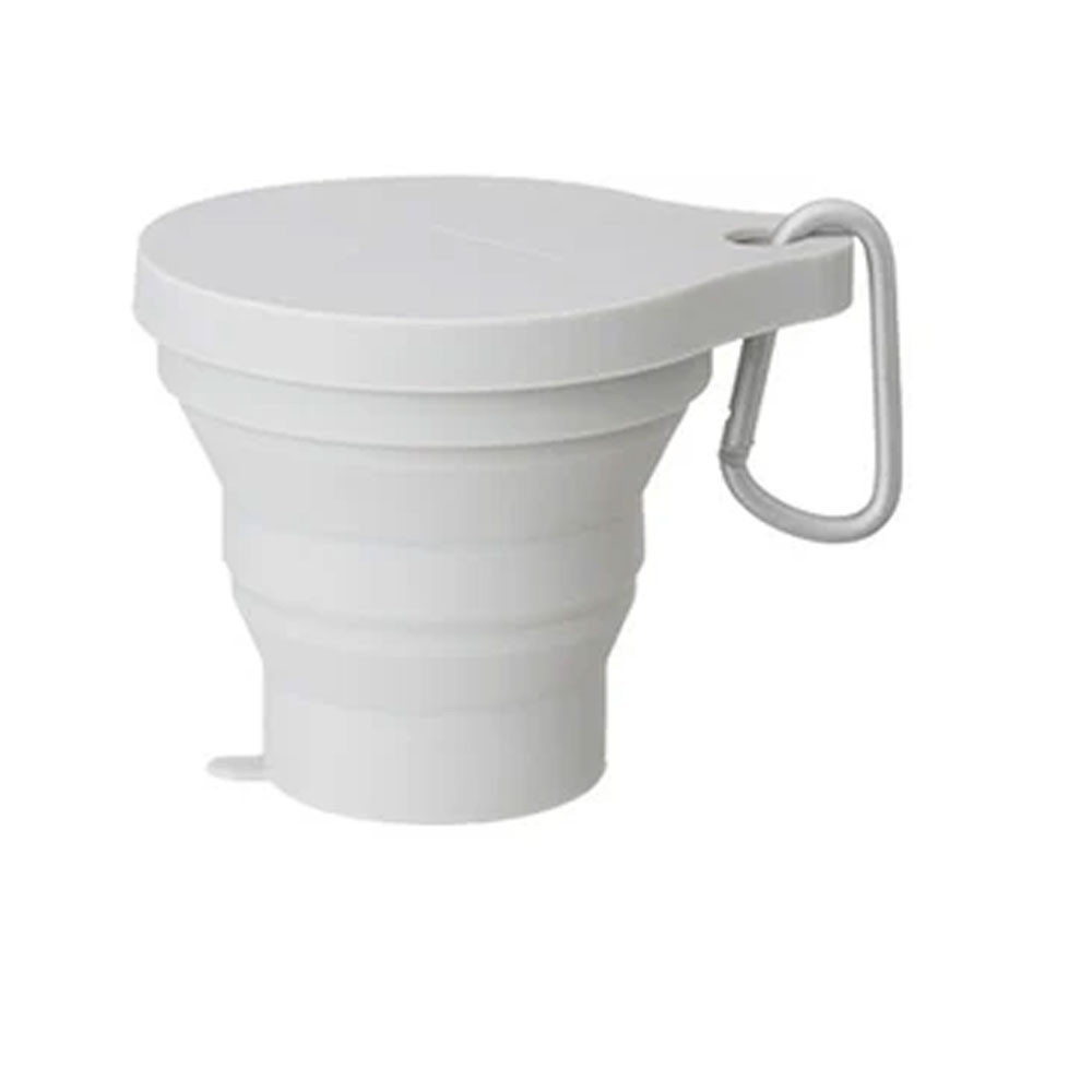 Taza plegable de silicona portatil 150 ml.